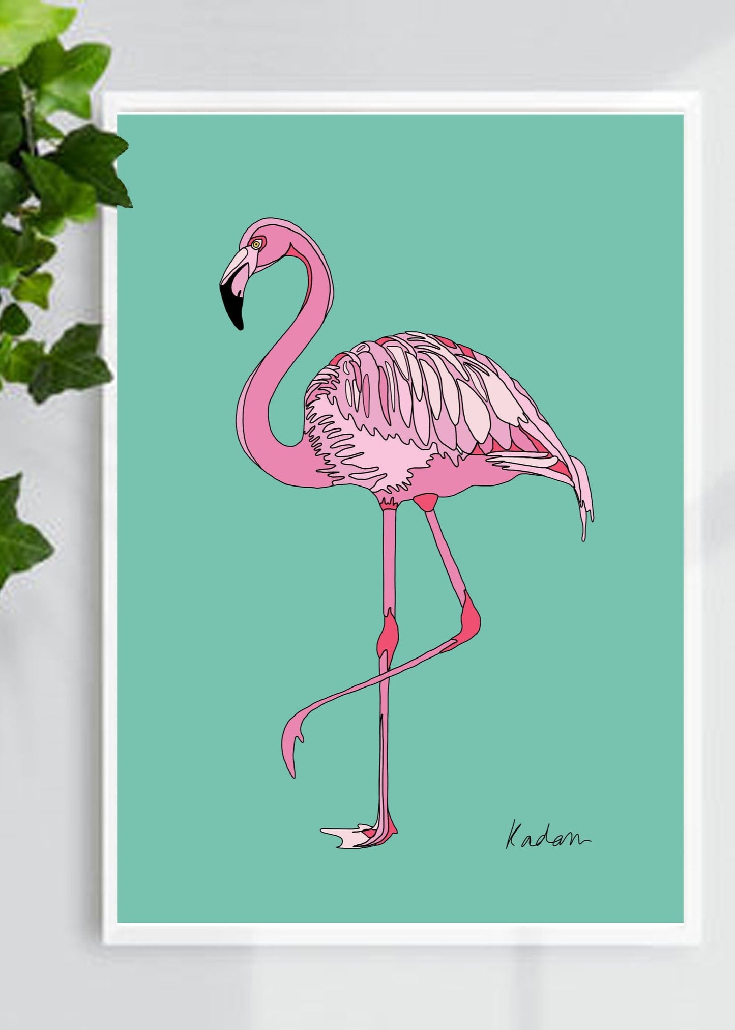 Colourful Jungle Flamingo Animal Print