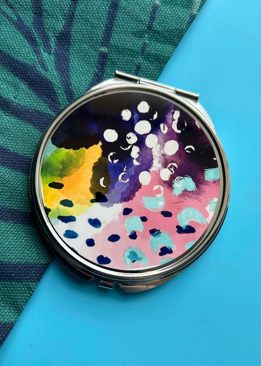 Limited Edition Abstract Colour Compact Mirror