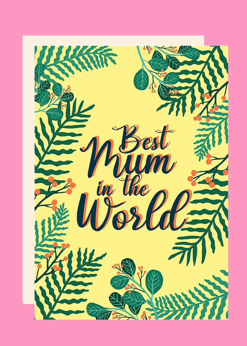Mother's Day Card Best Mum In The World