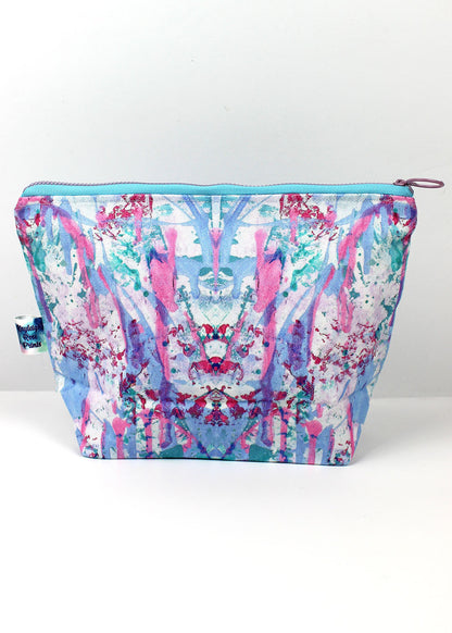 Limited Edition Purple Graffiti Print Cosmetic Bag