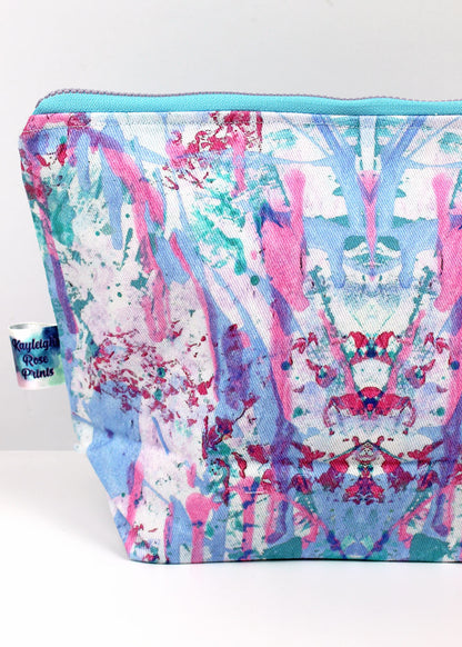 Limited Edition Purple Graffiti Print Cosmetic Bag