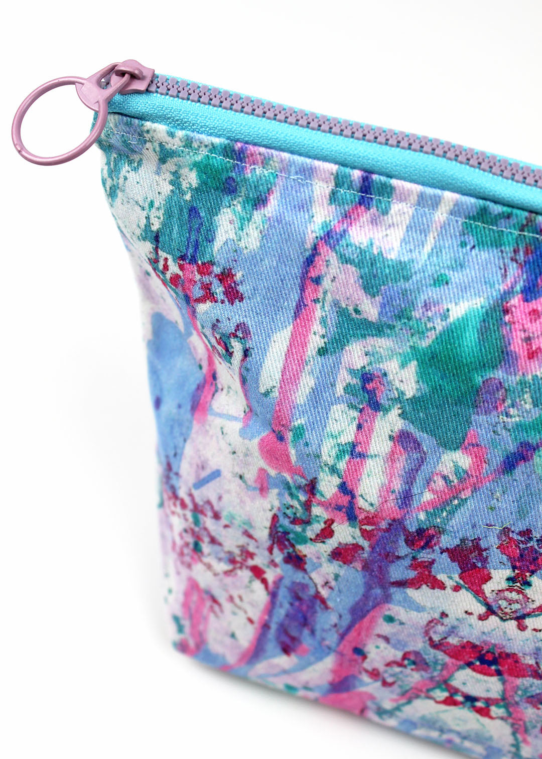 Limited Edition Purple Graffiti Print Cosmetic Bag